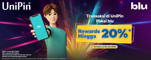 Top Up Game Favoritmu Pakai blu Makin Untung dengan Rewards 20%!